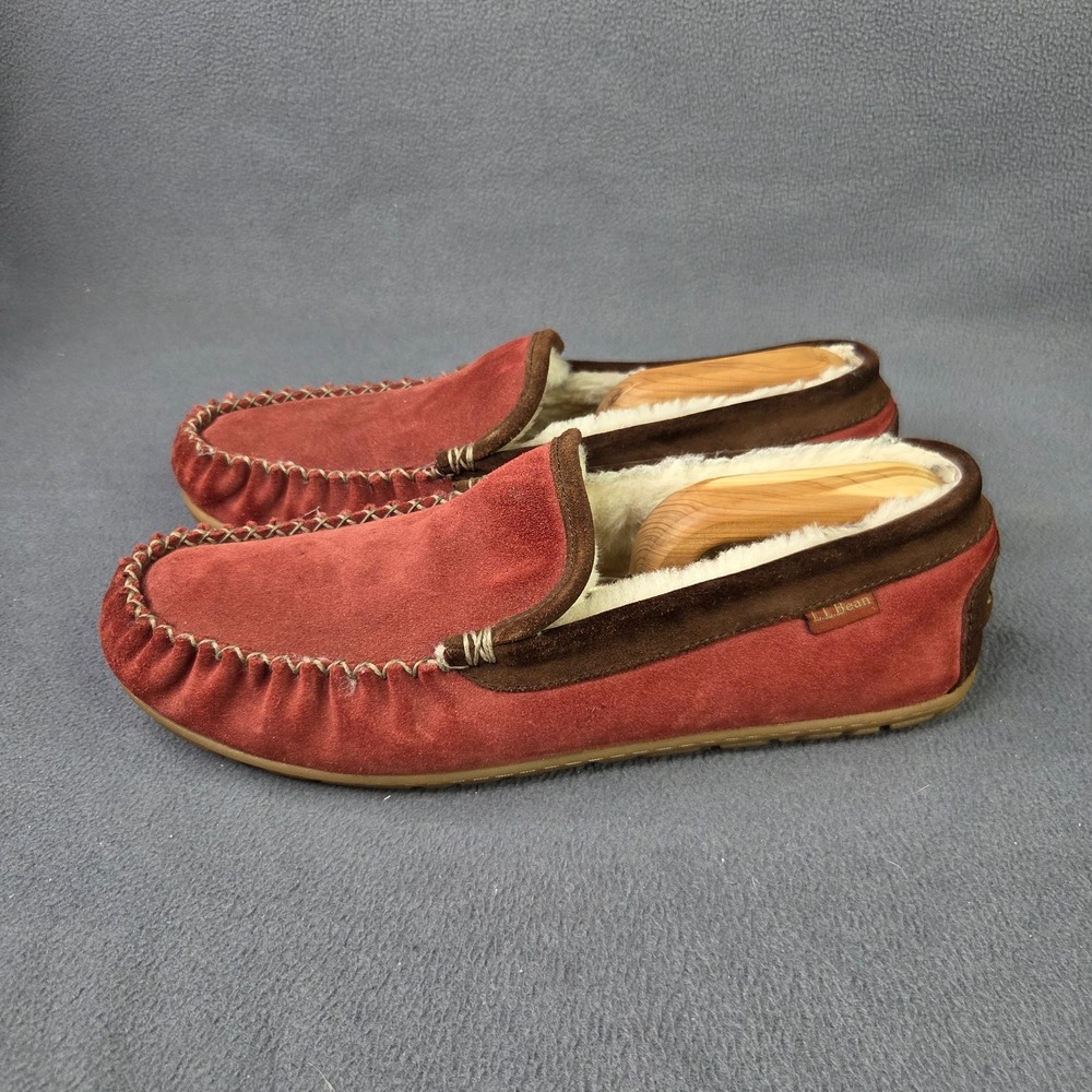 L.L.Bean Wicked Good Moccasins Dark Russet/Dark Earth 264593 Men's Size 11 M EUC